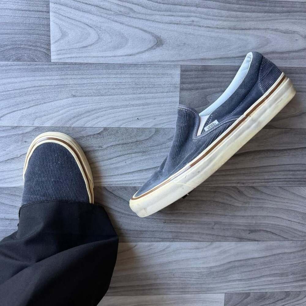 Vans Slip-On 98 DX Men's 12 Navy Corduroy Ultracush